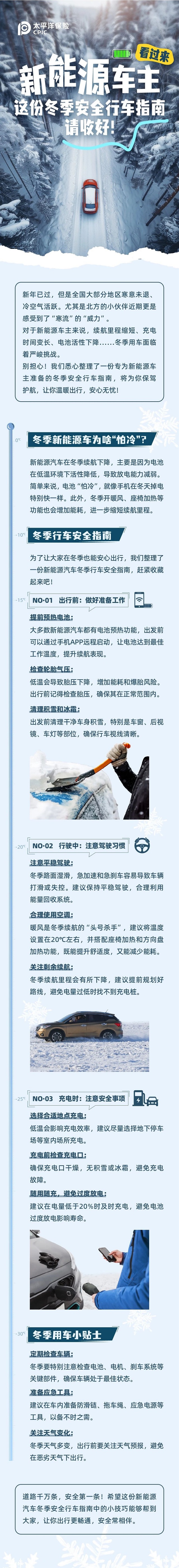 新能源車主看過來，這份冬季安全行車指南請收好！