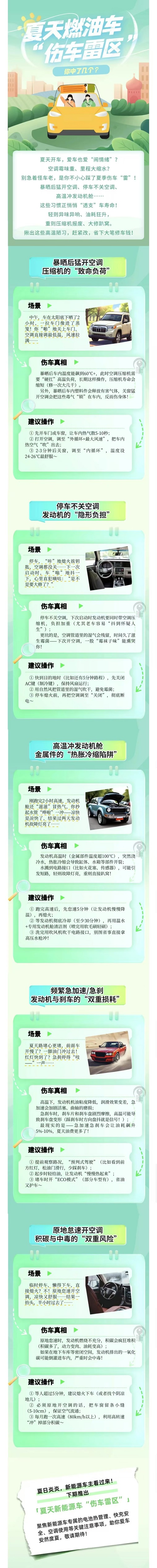19.夏天燃油車“傷車雷區”，你中了幾個？