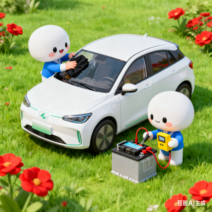 創建新能源車保養插圖